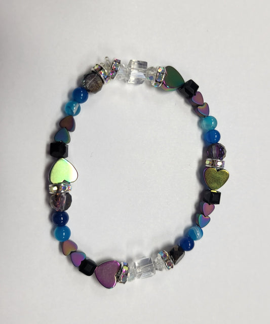 Bead Bracelet Heart Pattern