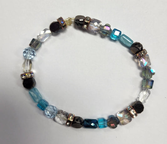 Black and Blue Iridescent